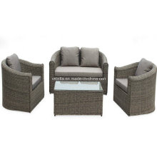 4 PCS мягкой плетеные секционные диван мебель для спальни